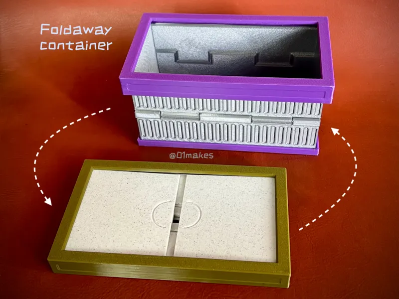 Foldaway container foldable collapsible box