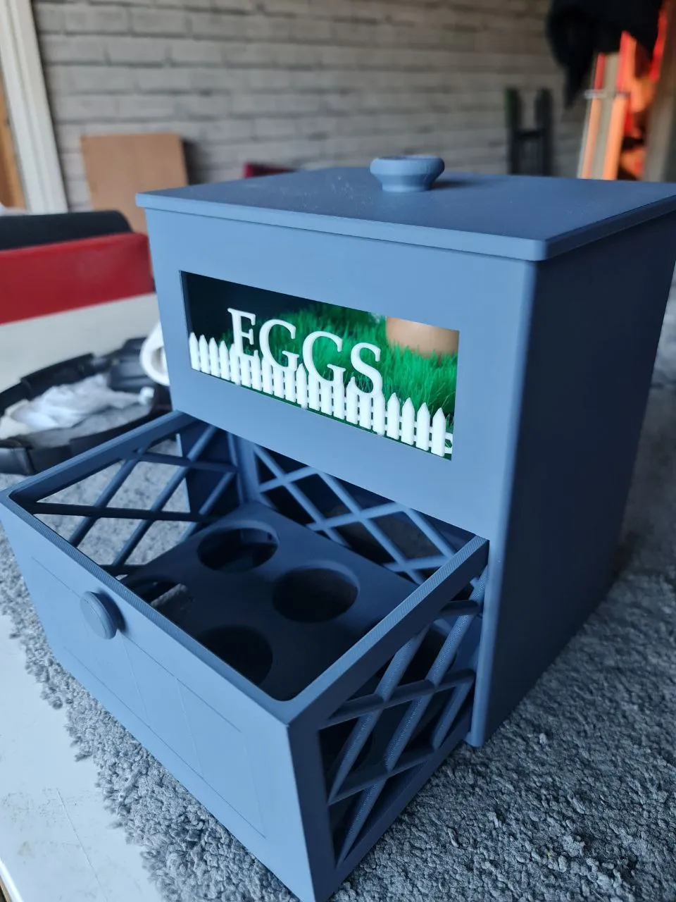 Farmhouse Egg Storage Box - Free 3D Print Model - MakerWorld