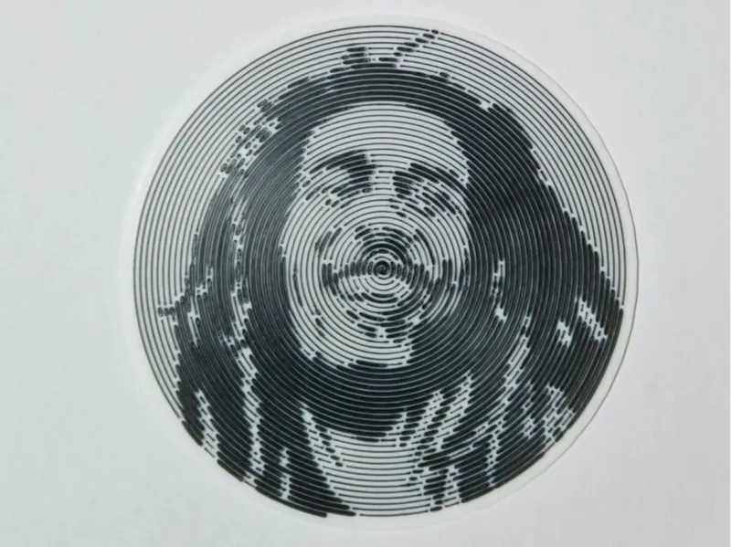 Bob Marley - Vinyl Spiral Wall Art (120mm)