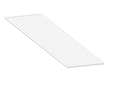 Corrugated cladding (18/76mm)