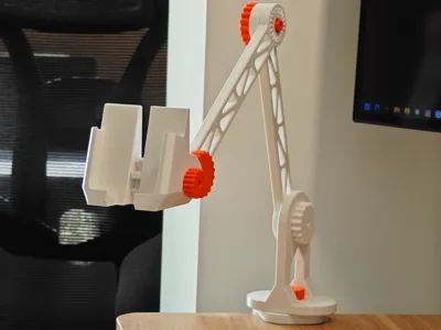 Desktop Modular Cantilever Phone Stand (no supports, no hardware)