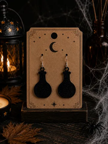 Pendientes: Potion Bottle Earrings – Fantasy Halloween Magic — vista de referencia 2