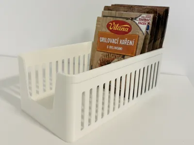 Anti-Slip Spice Packet Organizer | Grooved Bottom 