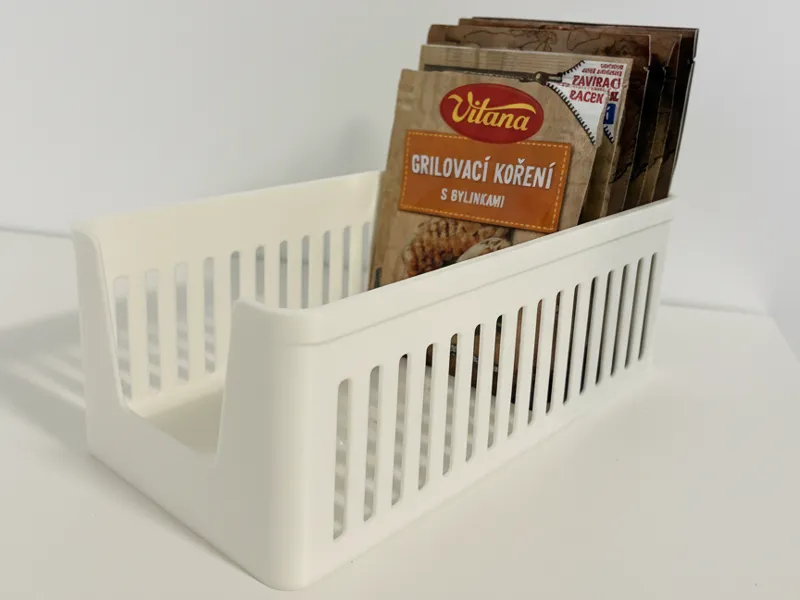 Anti-Slip Spice Packet Organizer | Grooved Bottom 