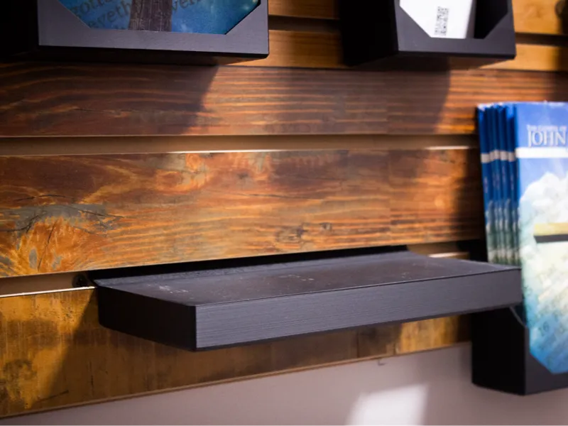 Shelf for Slatwall Systems 250mmx100mm (9.5x4in) 