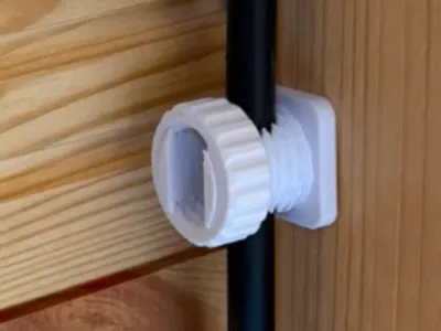 Cable clamp for wood