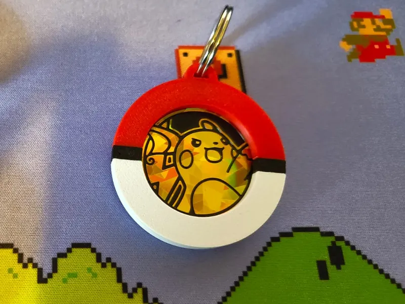 TCG PokeCoin Holder Keychain - Single & Multicolor