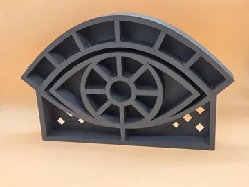 Modelo para impresión 3D: Mystisches Auge – Kristall- & Edelstein-Display — vista de referencia 3