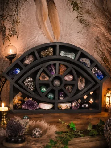 Modelo para impresión 3D: Mystisches Auge – Kristall- & Edelstein-Display — vista de referencia 2
