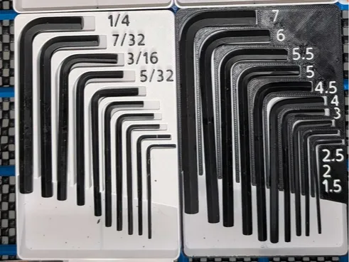 Allen Wrench Metric Short Organizer Gridfinity
