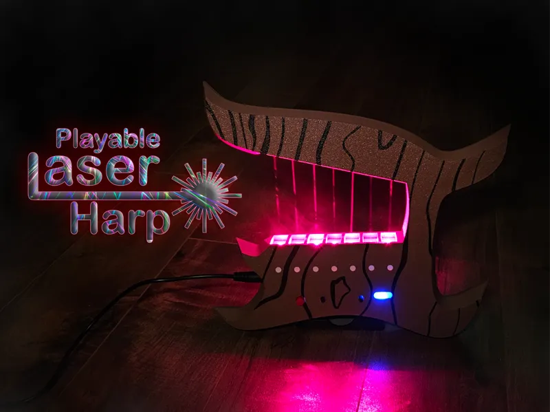 Playable Laser Harp