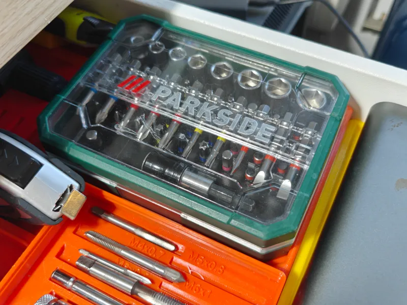 Gridfinity Holder for PARKSIDE PBS3 A2 bits