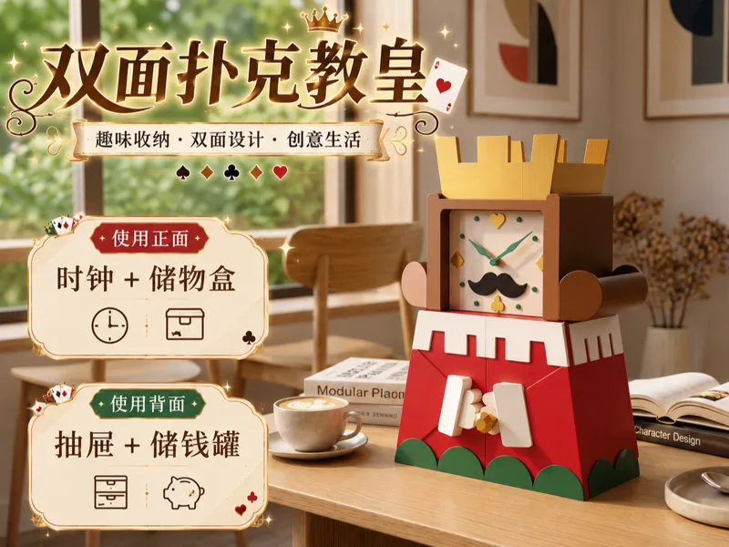 双面扑克教皇 时钟|储物