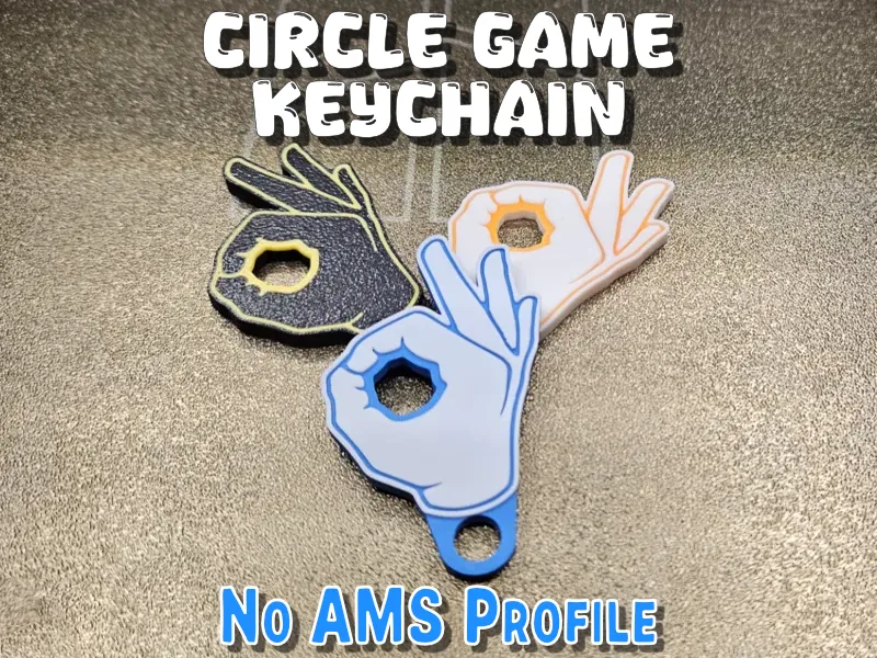 Gotcha! "Circle Game" keychain *AMS Not Required*