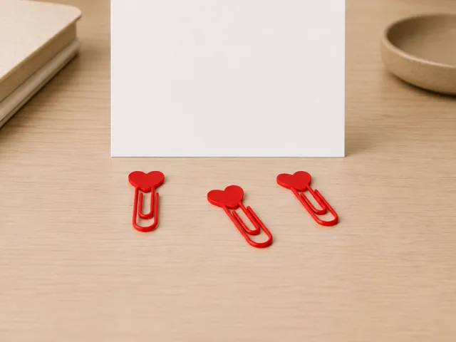 Büroklammer Herz