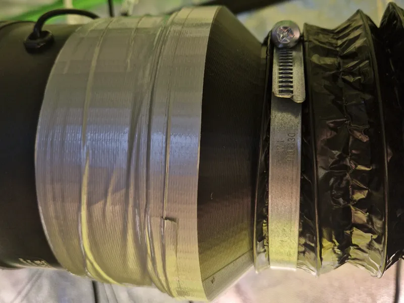 Adapter Verbinder Abluftrohr 150mm auf 125mm