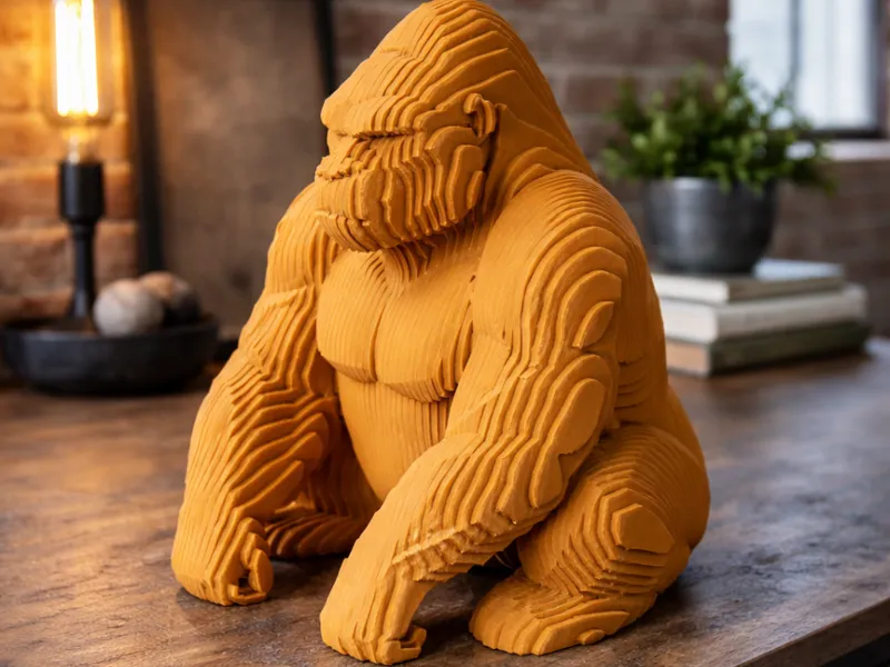Decorative gorilla figurine