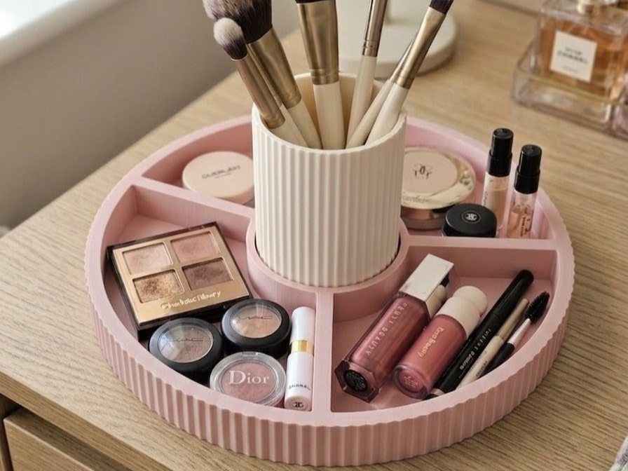 Ribbed Modular Vanity Tray