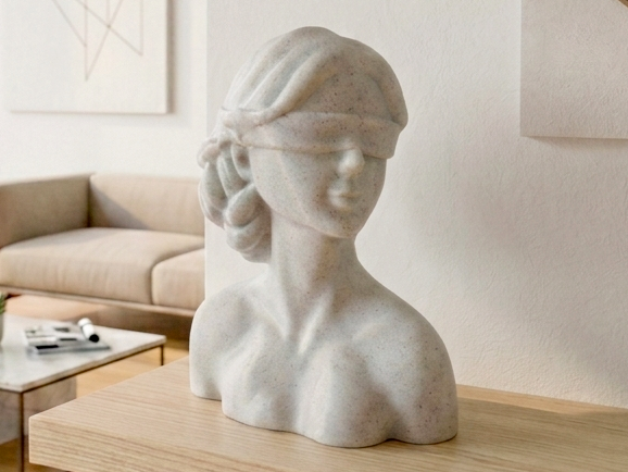 Scultura Dea Bendata - Busto Moderno