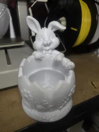 Lapin de Pâques et son œuf — pot et coupelle — photo 4
