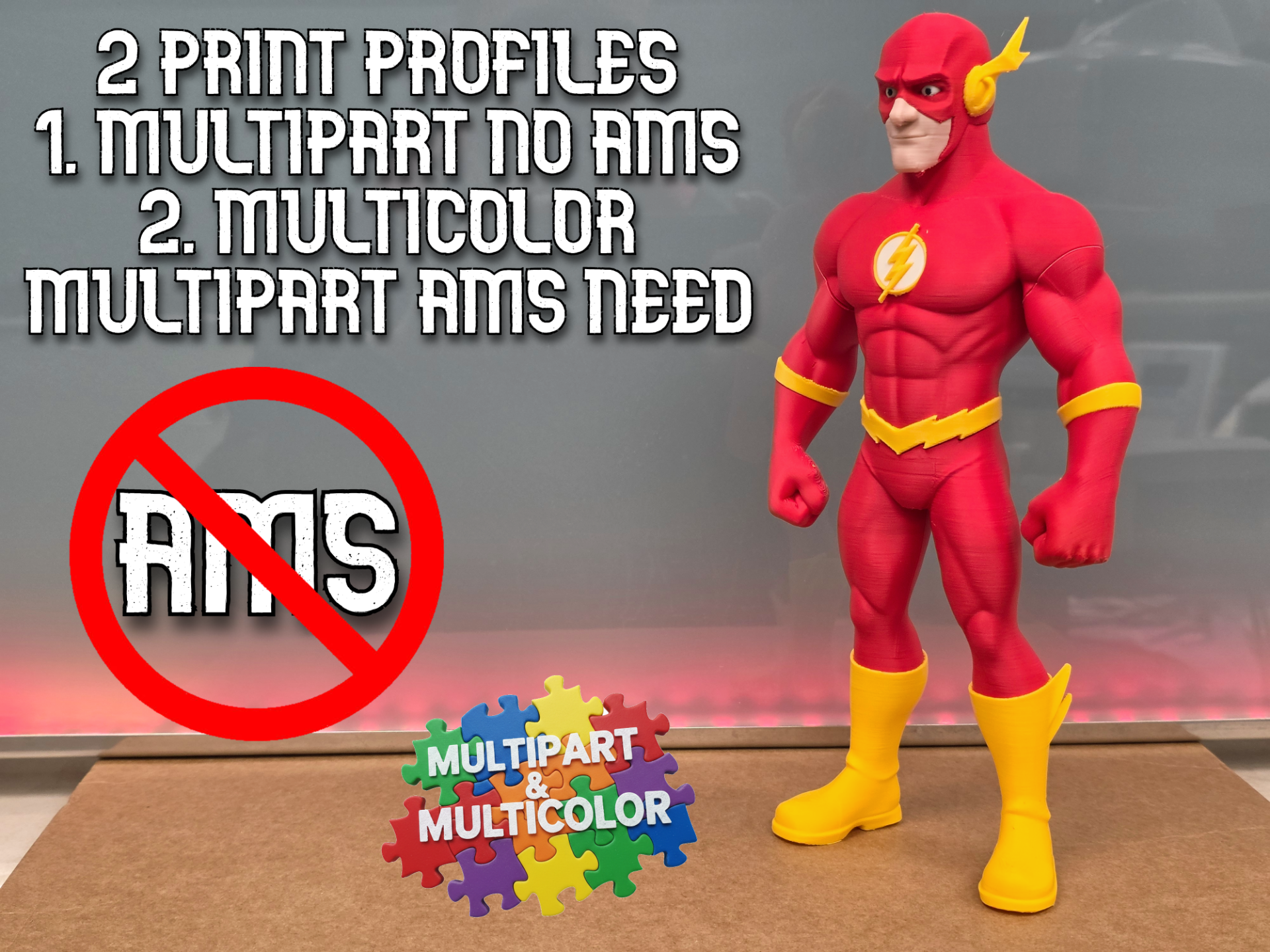 Flash DC /  NO AMS & MULTICOLOR MULTIPART