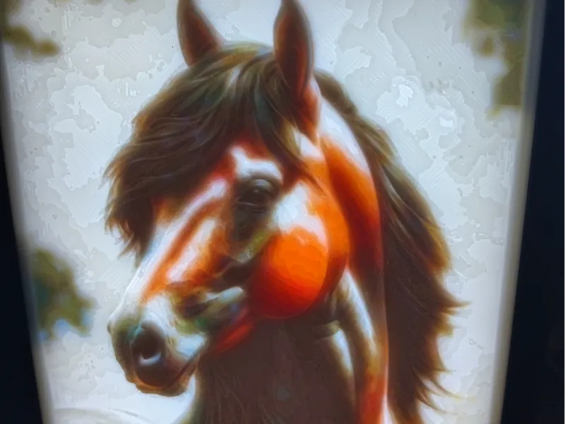 Horse Lithophane Color