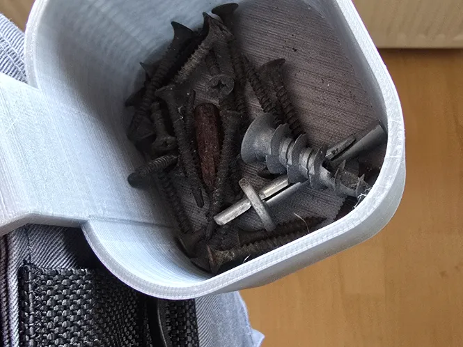 Heavy Duty Tool Belt Screw & Dowel Pocket Box