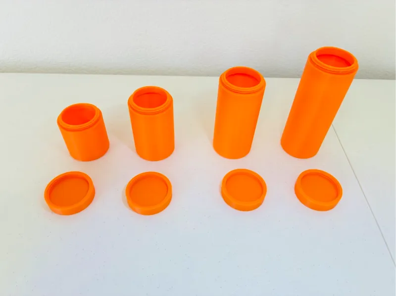 seed storage / general use containers, 4 sizes