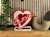Love Lamp with holes for the wall