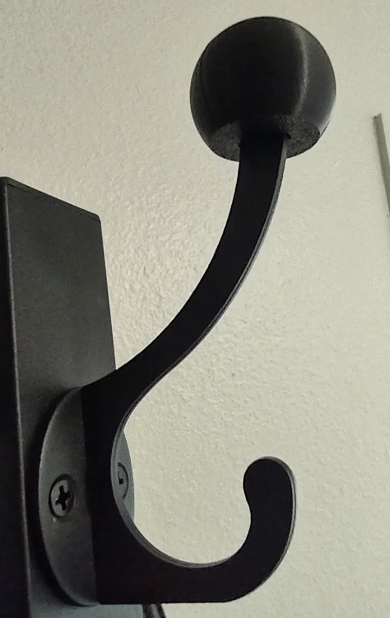 Softener for flat coat hook