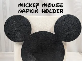 Disney Mickey Napkin Holder (No Large Supports)