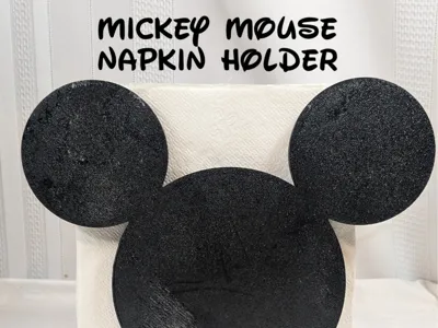 Disney Mickey Napkin Holder (No Large Supports)
