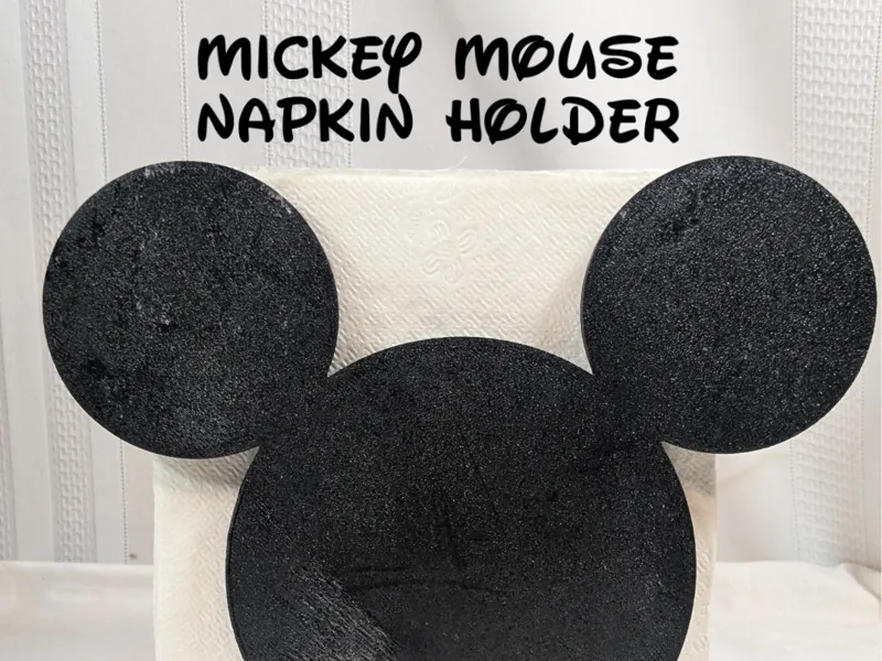 Disney Mickey Napkin Holder (No Large Supports)