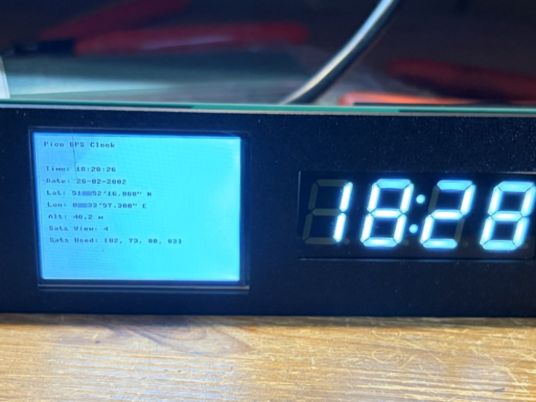 10 inch 1U Pico-GPS Clock