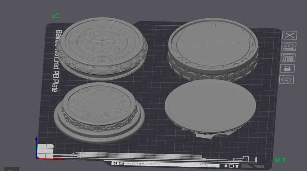 Create Deco Base Decorative Display Bases Collection 1 (100mmx20mm) - Free 3D Print ...