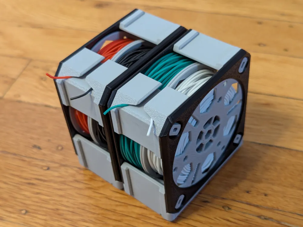 Wire Spool Holder Gridfinity (Printed Fasteners) - Free 3D Print Model ...