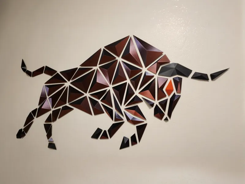 Geometric Bull - wall design