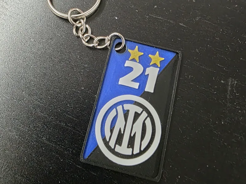 Inter Milan 21st Scudetto Keychain