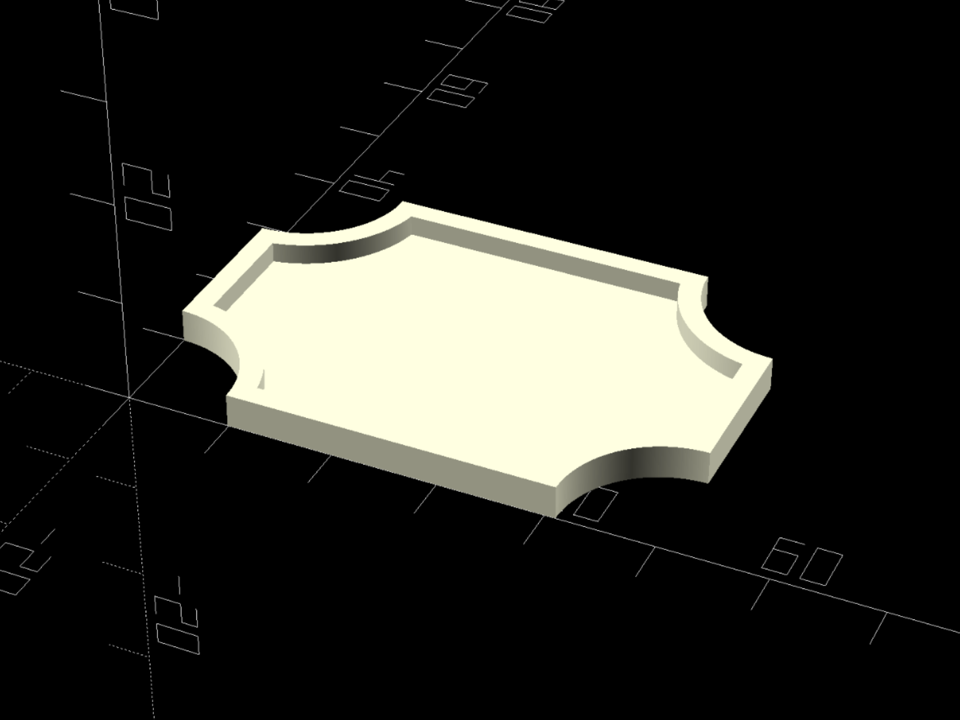 <BSG> SCOOPED CORNERS TUBE WITH FLOOR