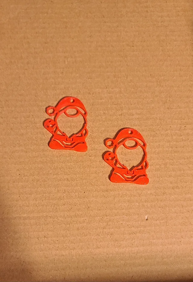 Santa Gnome Earrings