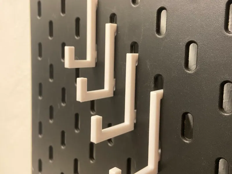 Hook in diffrent sizes for IKEA Skadis