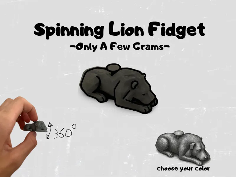Spinning Lion Fidget