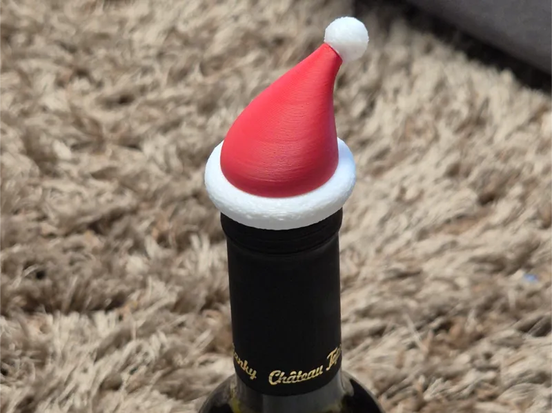 Wine Santa Hat non AMS