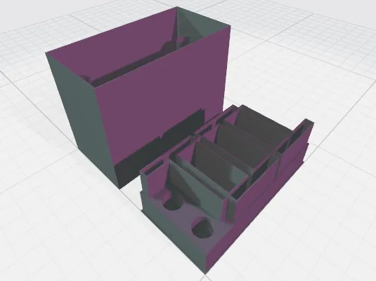 Scatola porta setup per scala 1/28