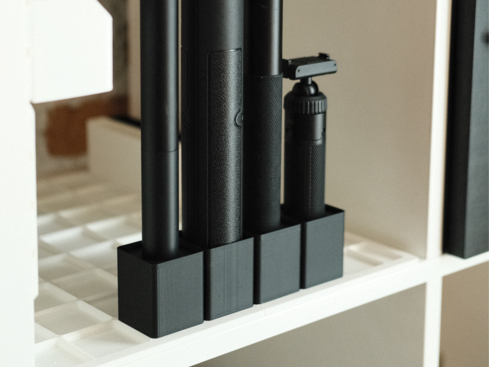 Selfie stick/compact tripod Gridfinity bin