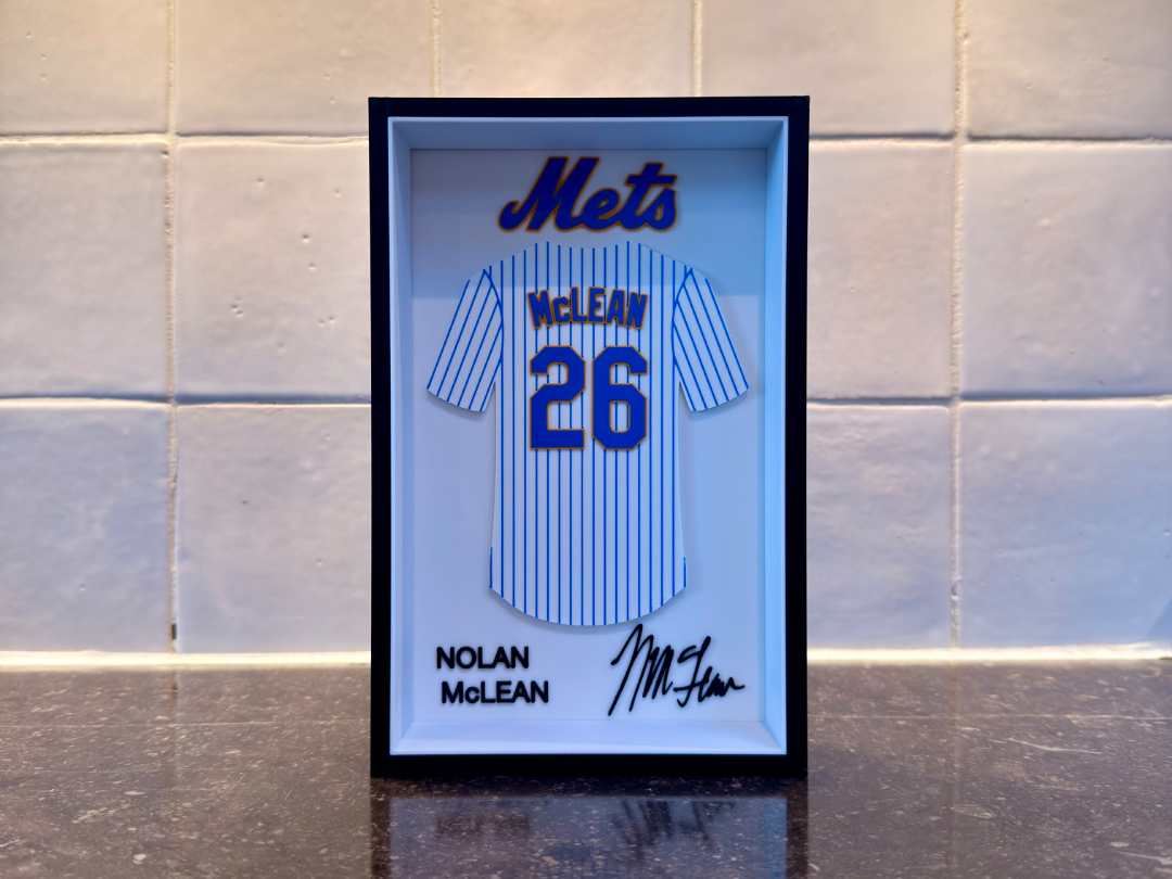 Nolan McLean - New York Mets - Jersey Frame