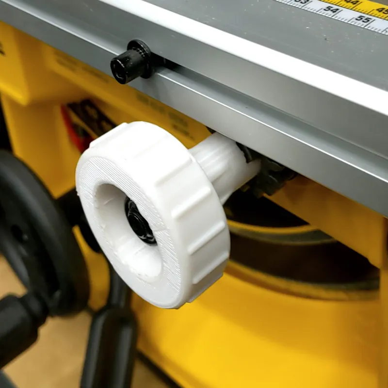 Custom Fence knob for DeWalt table saws