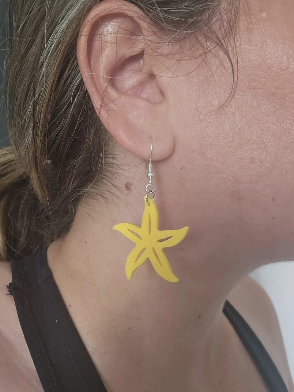 Boucle d'oreille étoile, étoile de mer view 4