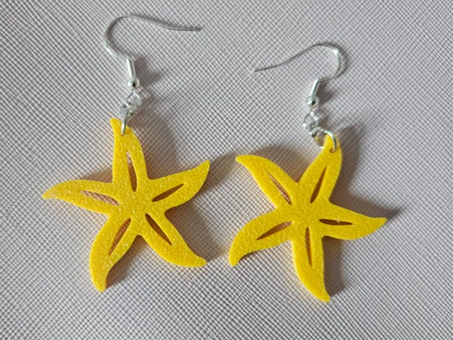 Boucle d'oreille étoile, étoile de mer