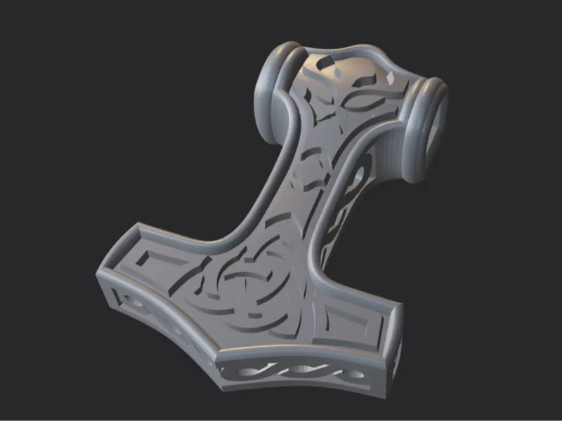 Thorshammer (Mjölnir) Dekoration
